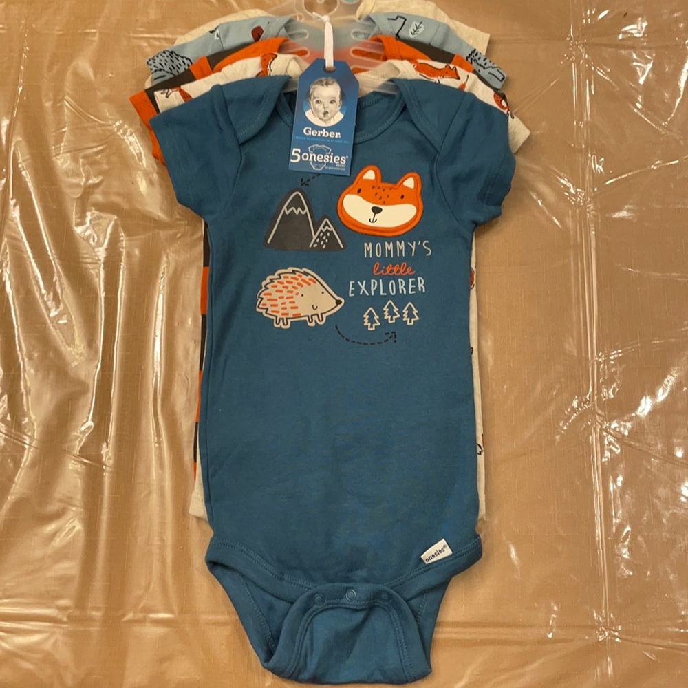 Gerber Baby 6-9 Months | 5 Piece Onesie Set